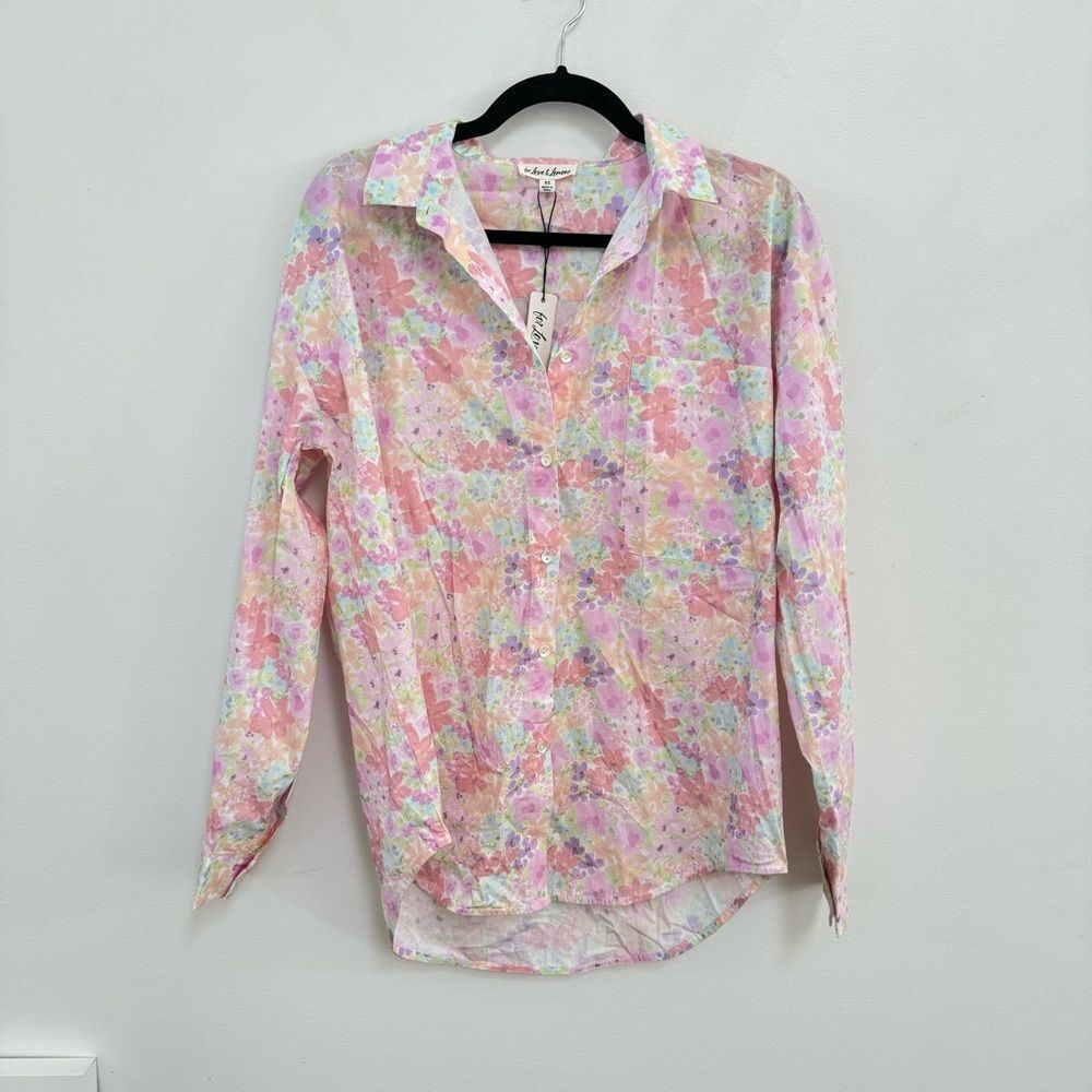 For Love and Lemons Floral button down NWT